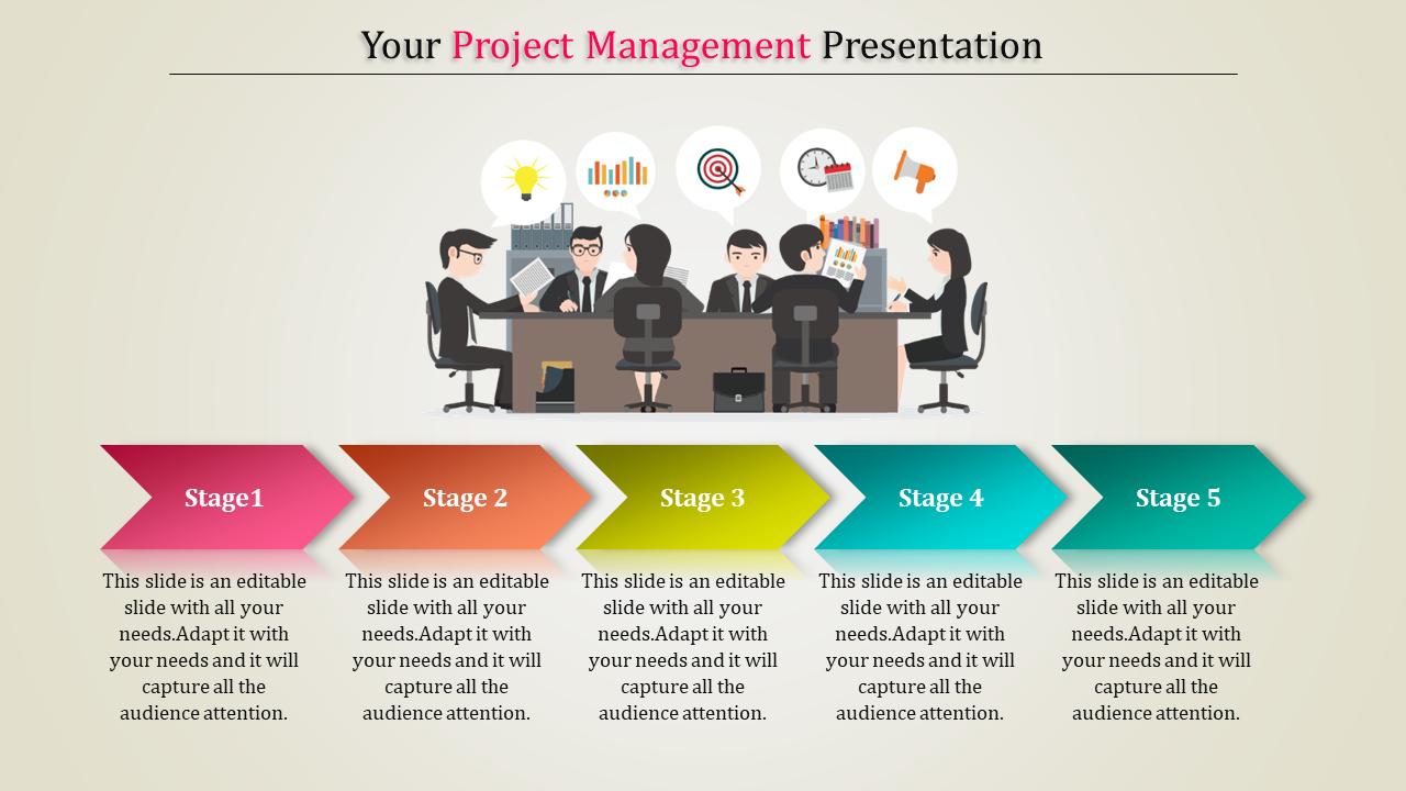 Creative Project Management PPT Template & Google Slides